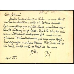 Tysk Feldpostkort - Feldpoststempel  15 - 1 - 40 - Til Wien VI - No. 38802