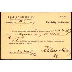 Trafikministeriet - Statsbanerne - Kbh. - u/n - Brugt