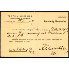 Trafikministeriet - Statsbanerne - Kbh. - u/n - Brugt