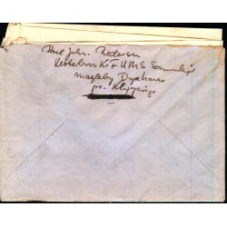 Brev med indhold (1 Ark) fra Vesterbros K.F.U.M. Sommerlejr 1944 - Magleby - Klippinge - Brugt