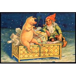 Jenny Nystrm - Gldelig Jul - Visitkortformat - u/n - Ubrugt