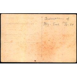 Indvielsen af Jernbanelinien mellem Helsinge og Tisvildeleje 24 - 6 - 1924 - Fotokort - N�lehul !