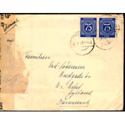 Efterkrigs Censurbrev fra Tyskland  20 - 4 - 47 - Til Nrre-Nebel