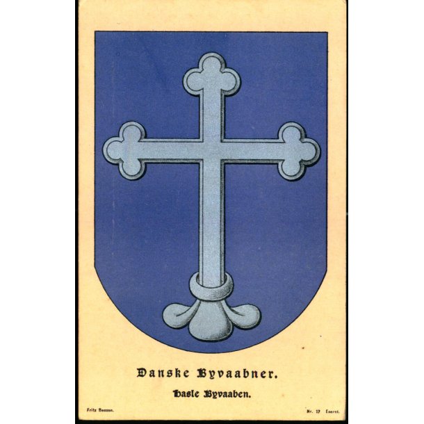 Danske Byvaabner - Hasle Byvaaben - Fritz Bentzen 17- Ubrugt