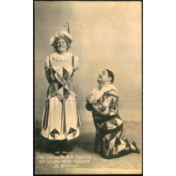 Fru Sinding og Olaf Poulsen som Columbine og Herlekin i "De Usynlige" - Alex Vincent 1259 - Brugt