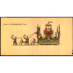 Murer og Stenhuggerlavets Vogn - Visitkort 14 x7 u/n - Ubrugt