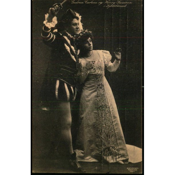 Gudrun Carlson og Henry Leemann i Lykkebarnet - Alex Vincent 1893 - Brugt