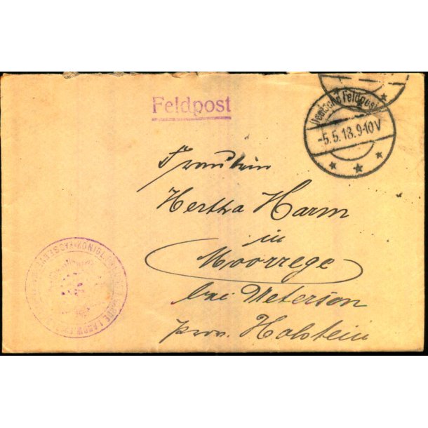 Feldpost - D. Feldpost  5 - 5  -18 - Til Holstein