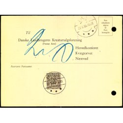 Efterporto - Tryksagskort til Nstved 20 - 5- 60