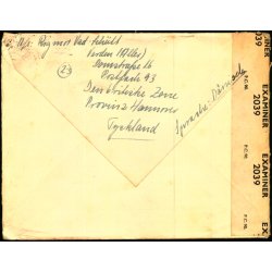 Efterkrigs Censurbrev fra Tyskland  20 - 4 - 47 - Til Nrre-Nebel