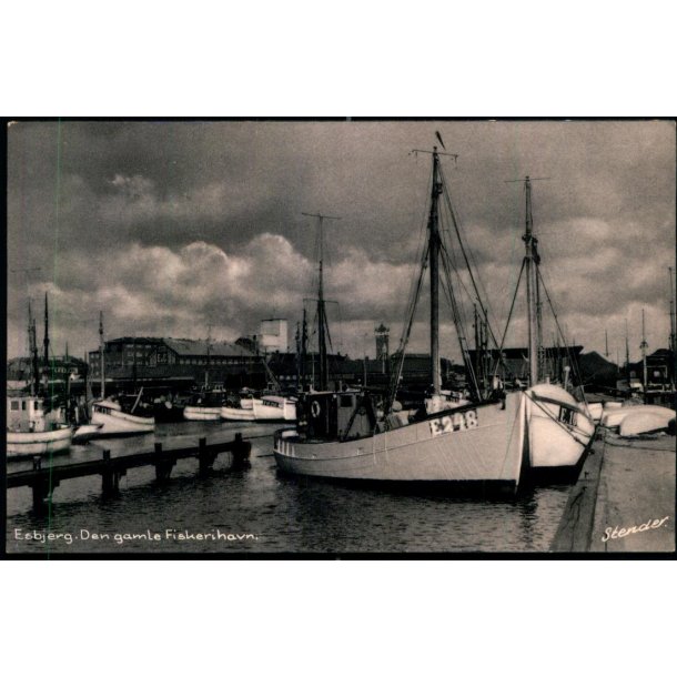Esbjerg - Den gamle Fiskerihavn - Stender  147 K - Ubrugt