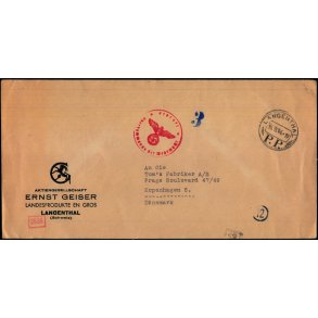 Censurbrev fra Tyskland -  16 - 11 - 44 - Til Danmark