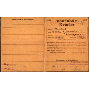 Kbekort - Kvinder med Ptegninger - 2 Verdenskrig