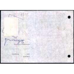 Banepakke DSB - Flgeseddel - 11 - 10 - 77 - 1x14 Kr. - Stemplet