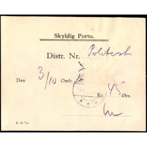 Skyldig Porto - Politist. 3-10 - 32 - 45 re - 