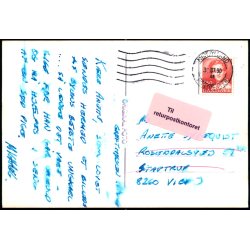 Postkort fra Midtjylland 30 - 7 - 90 - til Viby J. - Til returpostkontoret - 