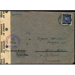 Efterkrigs Censurbrev fra Tyskland  7 - 11 - 46 - Til Nrre-Nebel