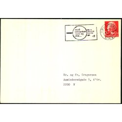 Perfin - Kbenhavns Kommune p Brev - Hillerdgades Skole - Stemplet