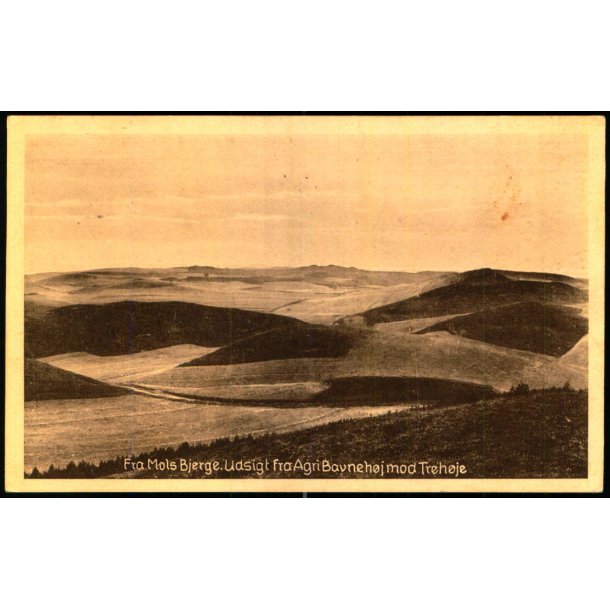 Fra Mols Bjerge - Udsigt fra Agri Bauneh�j mod Treh�je - Ebeltoft Bogh. E. 6 - Brugt