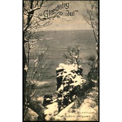 Bornholm - Gldelig Jul - Helligdomsklipperne - Ad. Mller 1867 - Brugt