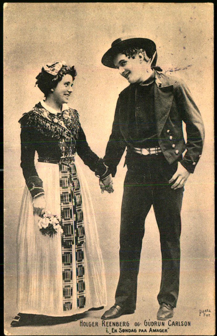 Holger Reenberg og Gudrun Carlson i En Søndag paa Amager - Alex Vincent ...
