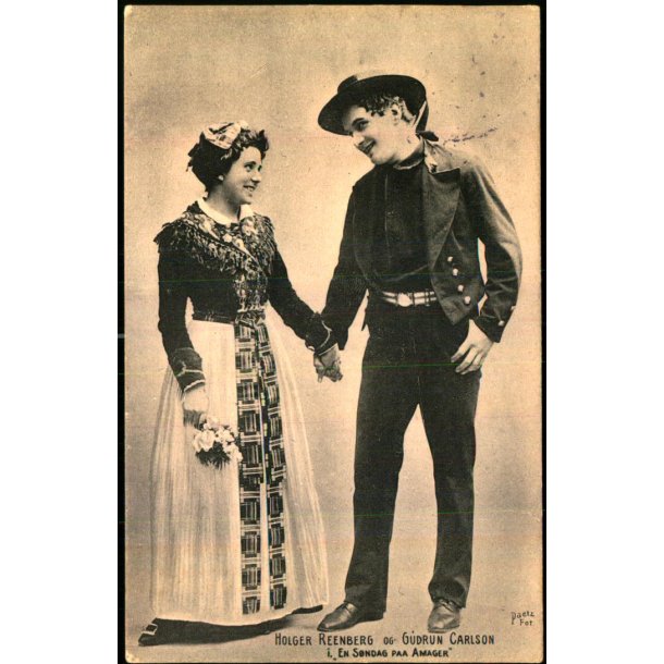 Holger Reenberg og Gudrun Carlson i En Sndag paa Amager - Alex Vincent 1340 - Brugt