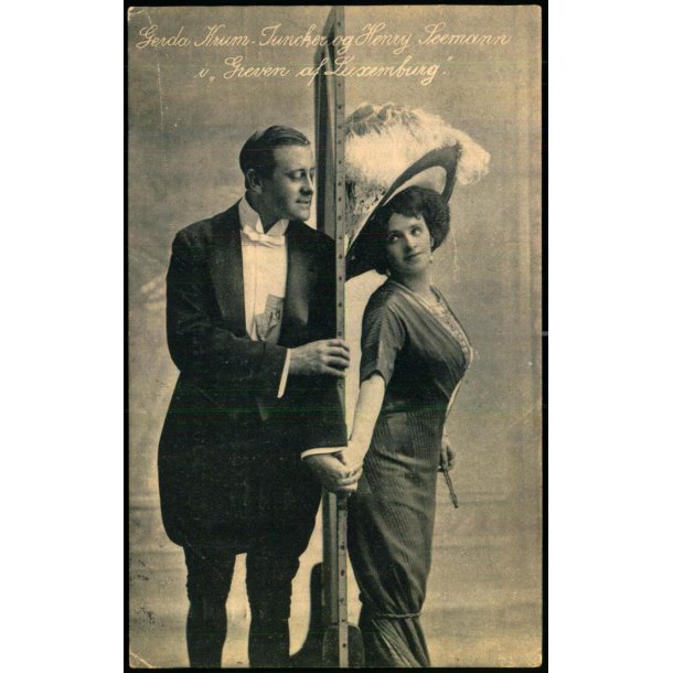Gerda Krum Junker og Henry Seemann i Greven af Luxemburg  - Alex Vincent 1951 - Brugt
