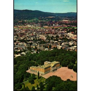 Kongeslottet set fra Fly - Oslo - Aune 7045/4 - Ubrugt