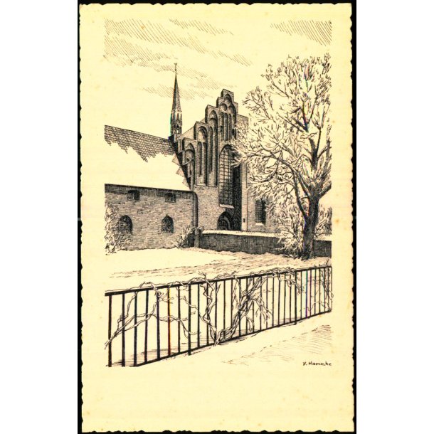 V. Hancke - Sct. Marie Kirke - Helsingr - Stender u/n  - Ubrugt