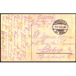 Feldtpost - Frederichfeld 10 - 5 - 16  - Forside : Grus von Truppenubungsplatz