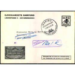 Brev til Maribo 11 - 1 -73 - Retur   - Ny adresse - Brugt