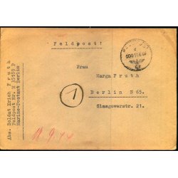 Tysk Feldpostbrev - Feldpoststempel 11 - 9 - 44 - Feldpost No. 35189 P - Til Berlin
