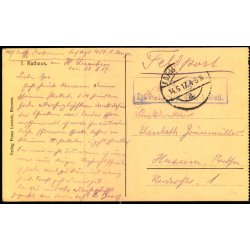 Feldpost - K.D. Feldpost  14 - 6 -17 - Til Husum - Billedside : Rathaus.