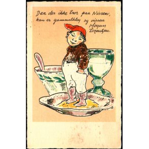 Mogens Lorentzen - Den der ikke tror paa Nissen, - K. Witt-Mller Serie 1972 - Ubrugt