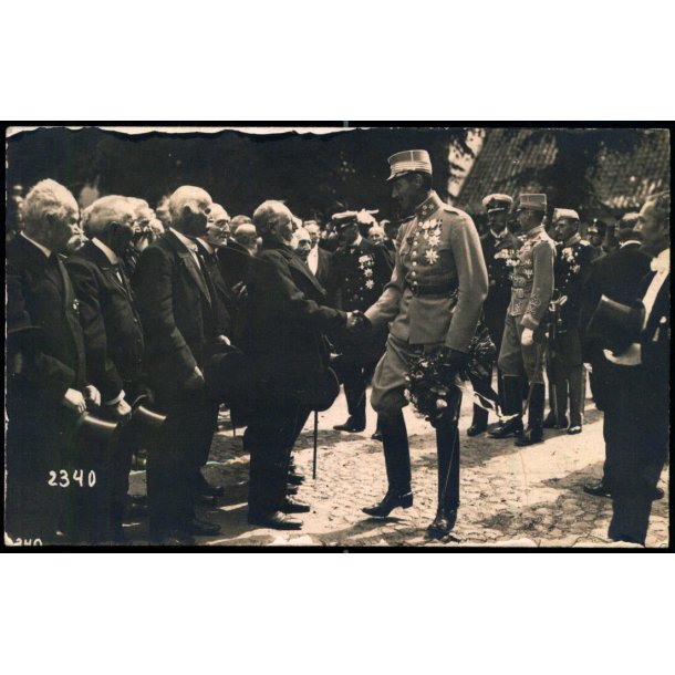 Kongen hilser p Veteranerne. - Fotokort 2340 - Ubrugt