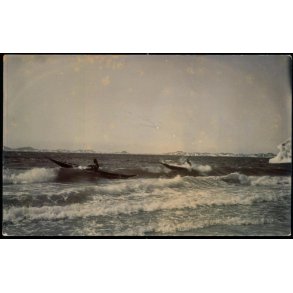 Grnland - Kajaker 1921 - Fotokort u/n - Ubrugt