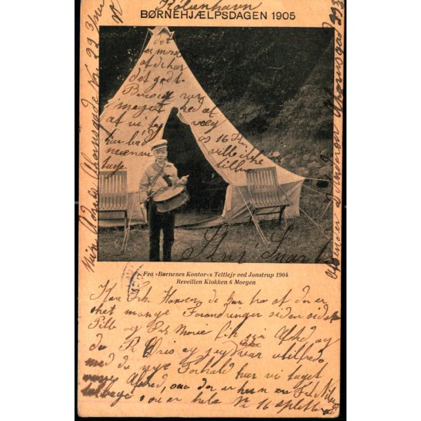 Brnehjlpsdagen 1905 - Fra Brnenes Kontors Teltlejr ved Jonstrup 1904 - u/n - Brugt 