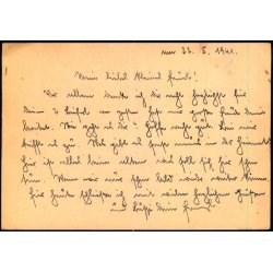 Tysk Feldpostkort - Feldpoststempel  24 - 5 - 41 - Til ?? - No. L 36540