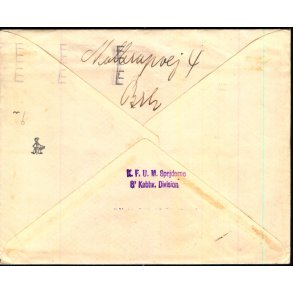 Kuvert K.F.U.M. Spejdere 8. Kbh. Division u/n - Brugt