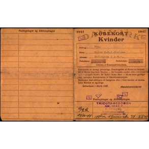 Kbekort - Kvinder med Ptegninger - 2 Verdenskrig