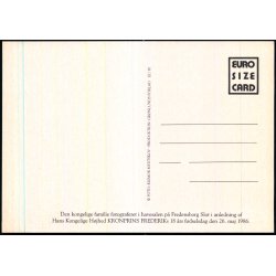 Den Kongelige Familie p Fredensborg Slot - Grnlund 30 - 12x17 cm. - Ubrugt