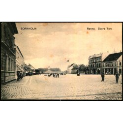 Bornholm - Rnne - Store Torv - Peter Alstrup 3636 - Brugt - 1906 Julemrke !