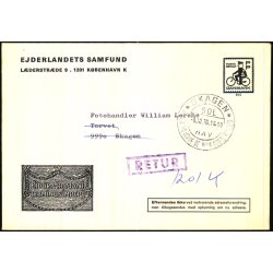 Brev - Retur - 6 - 10 - 76  -  Brugt