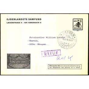 Brev - Retur - 6 - 10 - 76  -  Brugt
