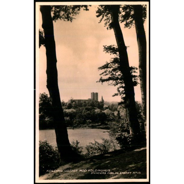 Kolding - Udsigt mod Koldinghus - Stender 10 - Ubrugt