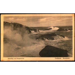 Brnding ved Maagestolene  - Gudhjem - Bornholm - I.P. Rnne 609 - Ubrugt