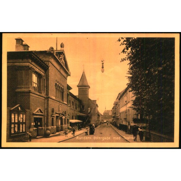 Randers - �stergade med Teateret - Stender 41206 - Brugt