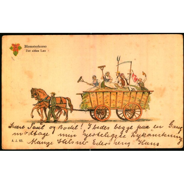 Blomsterkorso - Det sidste Ls - A. J. 63 - Brugt