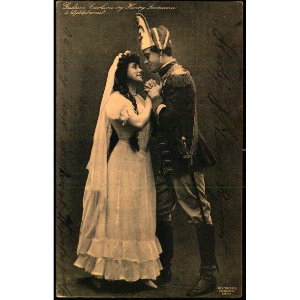 Gudrun Carlson og Henry Leemann i Lykkebarnet - Alex Vincent 1885 - Brugt