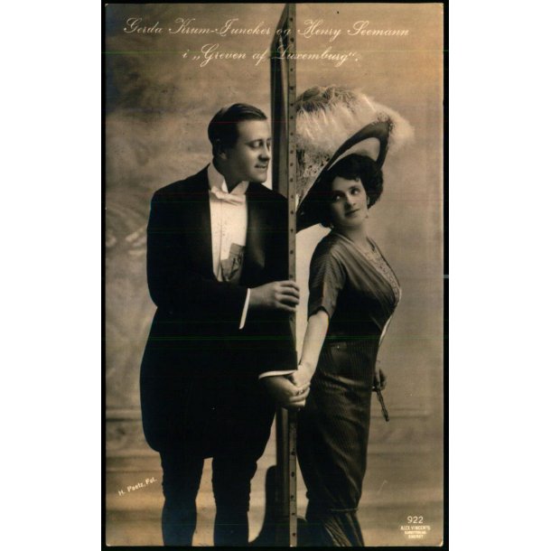 Gerda Krum Junker og Henry Seemann i Greven af Luxemburg  - Alex Vincent 922 - Brugt